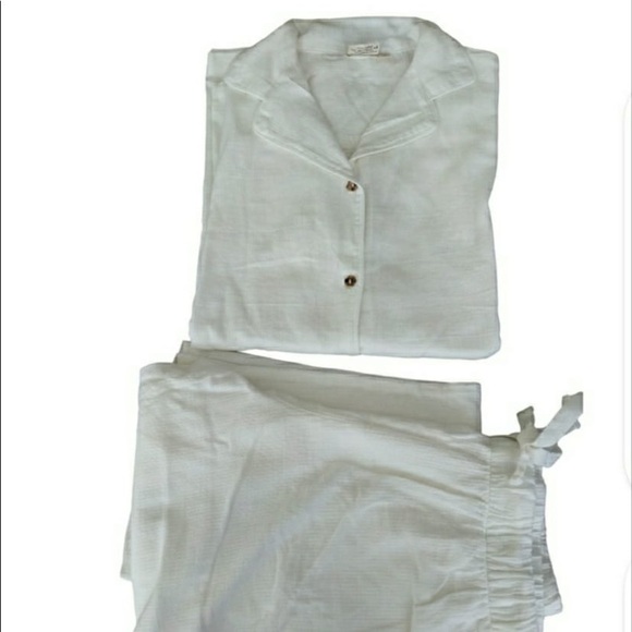 Cotton Breezy Pajamas Set, Off White Color - Picture 12 of 12